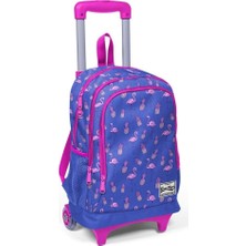 Nisar Store Yaygan Işıklı Tekerlekli Ilkokul Çantası - Mavi - Kız Çocuk