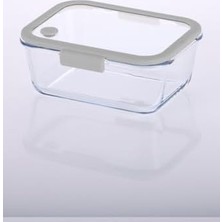 NY Home Glace Vakumlu Cam Saklama Kabı 1200 ml Gri