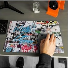 Nisar Store Sokak Duvarı Tasarımlı 40X30 Mousepad - Mouse Pad - Fare Altlığı - Mouse Altlıği - Mouse Pad