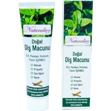 Naturlive Naturalive Doğal Diş Macunu 140 gr Nane Aromalı Beyazlatıcı Özellikli Helal Sertifikalı