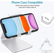 Nisar Store Ht-50 Alüminyum Telefon Standı Tutucu Aşağı Yukarı Hareketli ile Uyumlu Galaxy