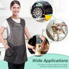 Nisar Store Su Geçirmez Önlük, 2 Cebi Bulunan Şeffaf Önlük, Çapraz Askılı Tpu Suya Dayanıklı Önlük, Bulaşık Yıkama, Balık Temizleme, Laboratuvar Çalışması, Köpek Bakımı, Bahçe Işleri