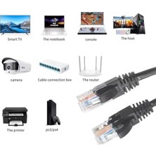 Nisar Store 15 Metre, Ethernet Kablosu, Ağ Kablosu, Lan, Cat6, Modem Internet Kablosu, Gri,