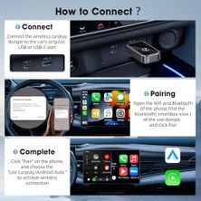 Nisar Store Carplay ve Auto Kablosuz Multimedya Adaptörü Cps