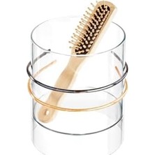 Nisar Store 69930 Netlik Saç Aksesuarı Düzenleyici, Plastik Banyo Saklama Kutusu, 2 Bölmeli, Şeffaf