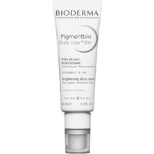 Nisar Store Pigmentbio Daily Care SPF50+ Leke Karşıtı Aydınlatıcı Etkili Glabridin, Niasinamid, E ve C Vitamini Içeren Güneş Koruyuculu Gündüz Kremi 40 ml