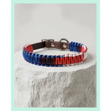 Elar Aksesuar El Yapımı Paracord ve Deri Köpek Boyun Tasması – Ayarlanabilir, Dayanıklı, Küçük Irklar - Do8