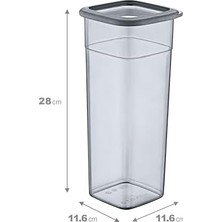 NY Home 6'lı Set Skali Kare Saklama Kabı 2140 ml