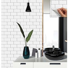 Nisar Store Kendinden Yapışkanlı Metro Desenli Pvc, Yapışkanlı Kaplama, Çıkartması, Zemin Duvar Karosu 30X30 cm (56 Adet / 5 M²)