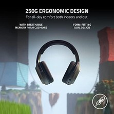 Nisar Store Barracuda x - Kablosuz Çoklu Platform Oyun ve Mobil Kulaklık (Smartswitch Çift Kablosuz, Ergonomik Tasarım, Triforce 40MM, Kardioid Mikrofon, Kulaklık Üstü Kontroller, 50 Saat Pil Usb-C) Siyah