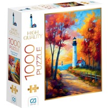 Nisar Store Deniz Feneri 1000 Parça 2,2mm Kalınlık 48X68CM Profesyonel Hobi Puzzle Yapboz Serisi