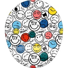 NY Home Smile Desenli Bilek Destekli Mouse Pad