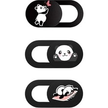 NY Home Kamera Kapatıcı Laptop Tablet Telefon Uyumlu Desenli Gizlilik Aparatı Ultra Ince Sürgülü Webcam Cover 3 Lü Set 3m Yapışkanlı Çok Renkli