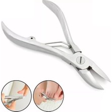 Nisar Store Profesyonel Paslanmaz Çelik Tırnak Makası, Tek Yaylı, 0.25 Inç Keskin Kenar, Metalik Gri, MB-TIM-003