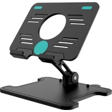 Nisar Store Katlanabilir Plastik Tablet Tutucu, Masa Üstü Tablet Standı, Ayarlanabilir Açı ve Yükseklik Özellikleriyle, Taşınabilir ve Hafif, Her Boyutta Tablet Için Uygun