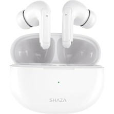 Nisar Store Shaza Air8 4 Mikrofonlu Enc+Anc 400 Mah Tws Silikonlu Bluetooth Kulakiçi Kulaklık Beyaz