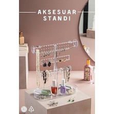 Nisar Store 3 Katlı Polipropilen Takı Düzenleyici Organizer | Modern ve Şık Takı Standı