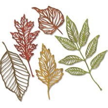 Nisar Store Thinlits Baskı Şablonu Funky Foliage