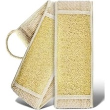 Nisar Store Doğal Kabak Lifi Sırt Kesesi –çift Taraflı Peeling Lifi, 70X11 Cm, Uzun Kulplu, Selülit Karşıtı, Rovin Kumaşlı, Cilt Temizleyici Yenileyici Canlandırıcı Etki, Hücre Yenileme,exfoliating Kese