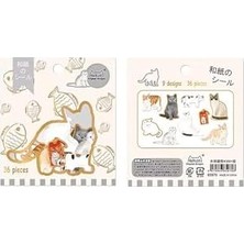 Nisar Store Guguk Kedilerin Dünyası Temalı 36 Adet Seti • Bullet Journal