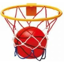 abnturk Kapıya ve Duvara Monte 24CM Basketbol Potası,toplu+Fileli,basketbol Öğreten Eğitici Basket Çemberi