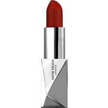 Nisar Store Uzun Süre Kalıcı Nemlendirici Pürüzsüz Etkili Yarı Mat Ruj Satin Touch Lipstick 825 Satin Red
