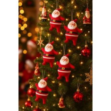 NY Home 5cm 6 Adet Mini Yılbaşı Ağacı Süsü Baba Ağacı Süsü (6 Adet/paket)