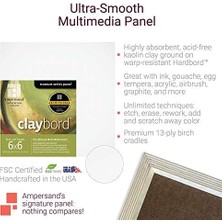 Nisar Store Art Ahşap Boyama Paneli: Müze Serisi Klaybord, 1/8 Inç Derinlik 3 Parça