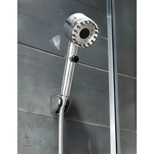 NY Home Masajlı Çok Fonksiyonlu Ayarlanabilir Duş Başlığı El Duşu 3 Modlu Ayarlanabilir Duş Başlığı,masajlı 3 Fonksiyonlu El Dus, Handshower (Krom)