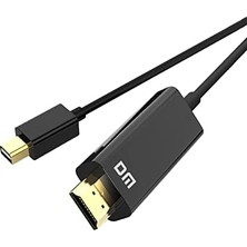 Nisar Store Dm CHB039 4K 30Hz Mini Displayport To HDMI Görüntü Aktarma Kablosu 1.8 Metre