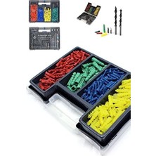 Nisar Store Matkap Ucu Seti Takımı 300 Parça Dübel Seti Taşıma Çantalı Set