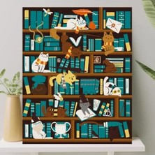 Calperia Sayılarla Boyama Tuval Seti - 40X50 cm Çıtalı