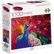 NY Home Ca Games Tavus Kuşu 1000 Parça 2,2mm Kalınlık 48X68CM Profesyonel Hobi Puzzle Yapboz Serisi