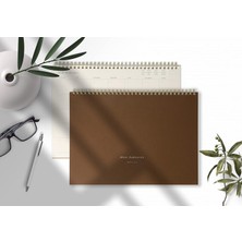 NY Home Aylık Spiralli Tarihsiz Planlayıcı - 110GR Ivory Kağıt, 21X29.7 Cm, 24 Yaprak, Boş Arkalı