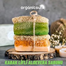 NY Home Doğal Kabak Lifli Aloe Vera Sabunu 120 gr 1 Adet Tüm Cilt Tipleri Için B ve E Vitaminli