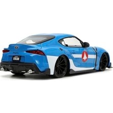 NY Home Jada, 253255051, Robotech, Die-Cast (Metal), Supra, Serbest Tekerlek, Açılabilen Parçalar (Kapı, Kaput ve Gövde), Max Sterling Figürü, 1:24, 20 cm