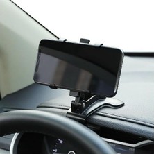 NY Home 360 Dönerli Mouth Oto-Araç Torpido Uzeri Telefon Tutucu Akrobat Siyah