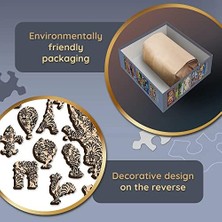 NY Home TR20146 YETIŞKIN-1000 Parça Ahşap El Sanatları Düzensiz Şekiller 100 Hayvan Figürleri Yetişkinler ve Çocuklar Için Yüksek Kalite Modern Kendin Yap 12+ Ahşap Bulmaca Sihirli Oda Bulmaca 1000