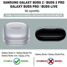 NY Home Galaxy Buds 2 Için Kılıf Darbeye Dayanıklı Sert Koruyucu + Askılık Siyah [buds 2 ile Uyumlu Kılıf - Siyah]