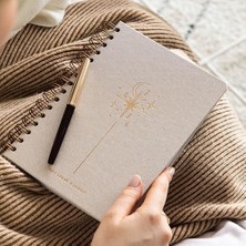 NY Home 2026 Spiralli A5 Haftalık Ajanda – Kir ve Suya Dayanıklı Sert Kapak - Bej