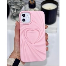 NY Home 11 ile Uyumlu 3D Mat Kalp Kabartma Desenli Darbe Önleyici Silikon Kılıf