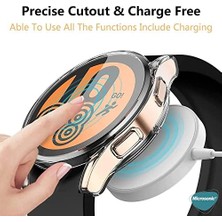 NY Home Galaxy 6 43MM Için Kılıf 360 Full Round Soft Silicone Şeffaf [galaxy 6 43MM ile Uyumlu Kılıf - Şeffaf]