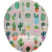 NY Home Kaktüs Desenli Bilek Destekli Mouse Pad