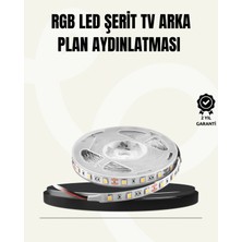 MiraLive Tv Arkası LED Şerit Işık Otomatik Açma Kapama Özellikli 2mt