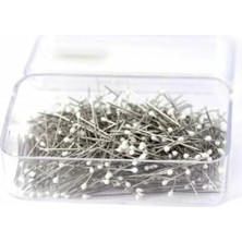 Calperia Mineli Beyaz Başlı 50 Adet Toplu Iğne Seti