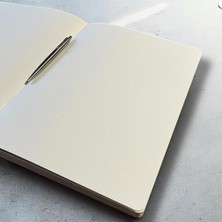 NY Home Özel Tasarım Kapaklı A4 Defter - 180 Derece Açılabilir, Sırtı DIKIŞLI,%100 El Işçiliği, Ofis, Okul, Günlük Kullanım Için Ideal Defter (Noktalı)