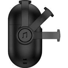 NY Home Pro/pro 2 Djpods Sert Malzemeli Kilitli Kapak Askı Aparatlı Pro/pro 2 Uyumlu Kılıf (Siyah - Siyah)