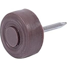 NY Home Çivili Masa Zemin Koruyucu Plastik Ayak Kahve 25'li Çap 16 mm