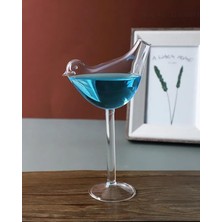 NY Home Kuş Figürlü Cam Biblo - Cam Kadeh - 150 ml