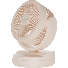 Everest Efn-509 Krem- Kahve 7 İnç 3 Kademeli 2100 Rpm Hız Duvar Tıpı Ve Masaüstü Usb Fan